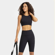 Selah - Ribbed Biker Shorts