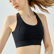 Overcomer- Criss Cross Fixed Pad Sports Bra