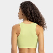 Selah - High Neck Ribbed Sports Bra