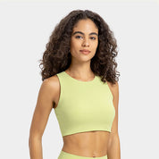 Selah - High Neck Ribbed Sports Bra