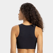 Selah - High Neck Ribbed Sports Bra