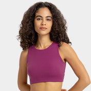 Selah - High Neck Ribbed Sports Bra