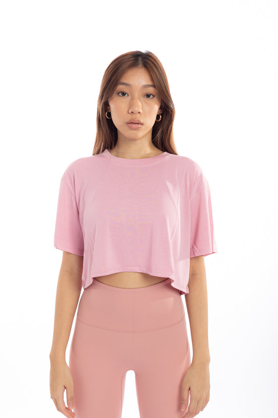 Bliss - Short Sleeve Cropped Relax Tee