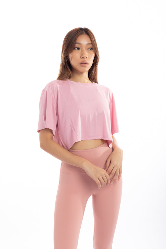 Bliss - Short Sleeve Cropped Relax Tee