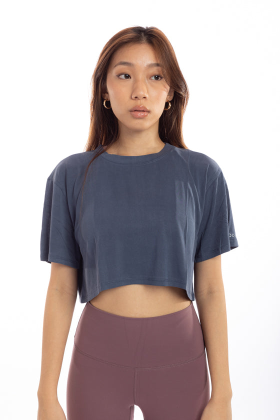 Bliss - Short Sleeve Cropped Relax Tee
